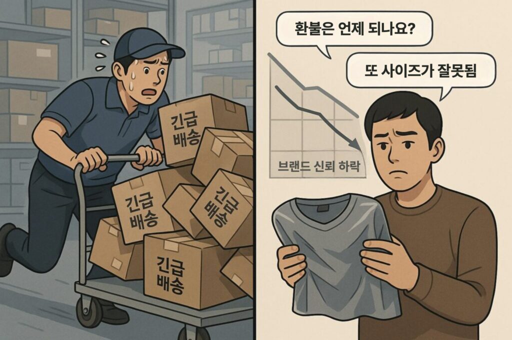 물류 스트레스와 반품 CS 폭주, 브랜드 위기의 전조
