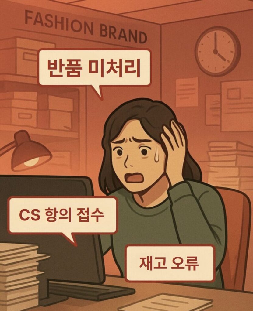 성수기 시즌 패션 브랜드 실무자의 혼란